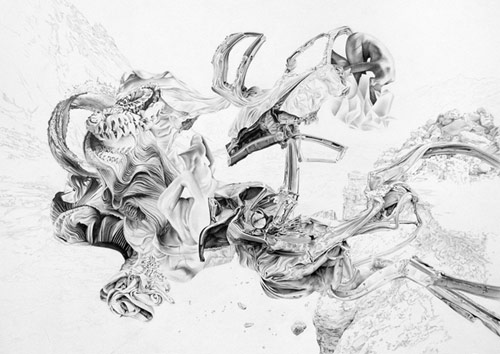 Drawings by artist James Roper