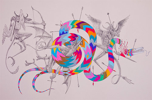 Drawings by artist Jesse Balmer