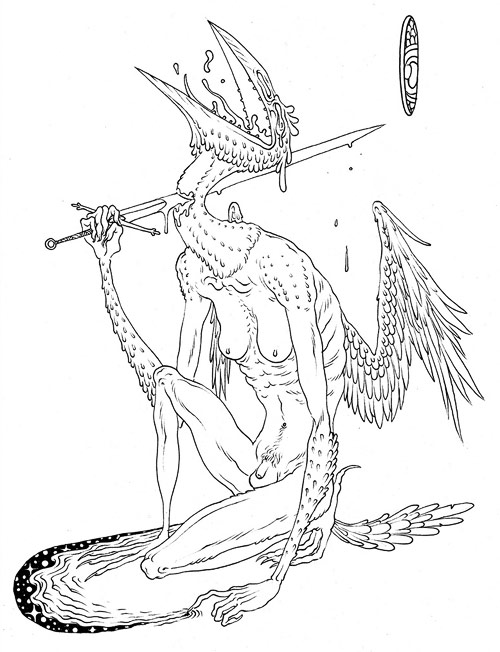 Drawings by artist Jesse Balmer