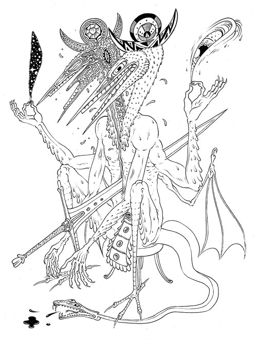 Drawings by artist Jesse Balmer