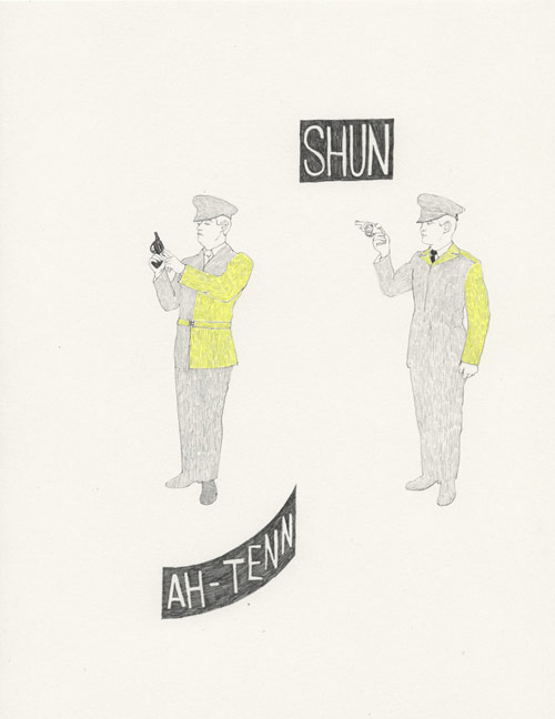 Drawings by artist Lauren Nassef