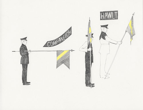 Drawings by artist Lauren Nassef