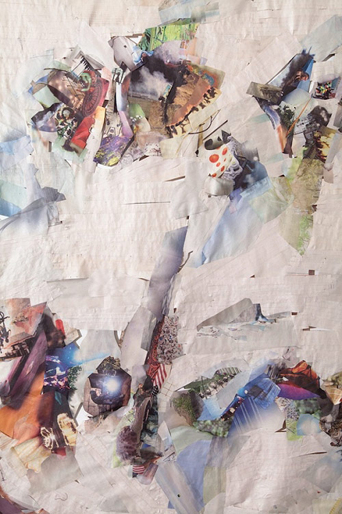 Collage six months new york times by artist Selena Kimball