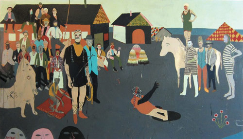 Artists painters Andrew Mazorol and Tynan Kerr