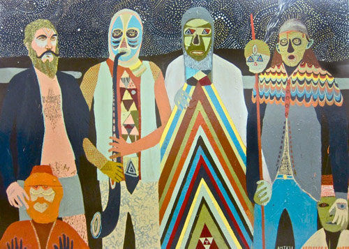 Artists painters Andrew Mazorol and Tynan Kerr