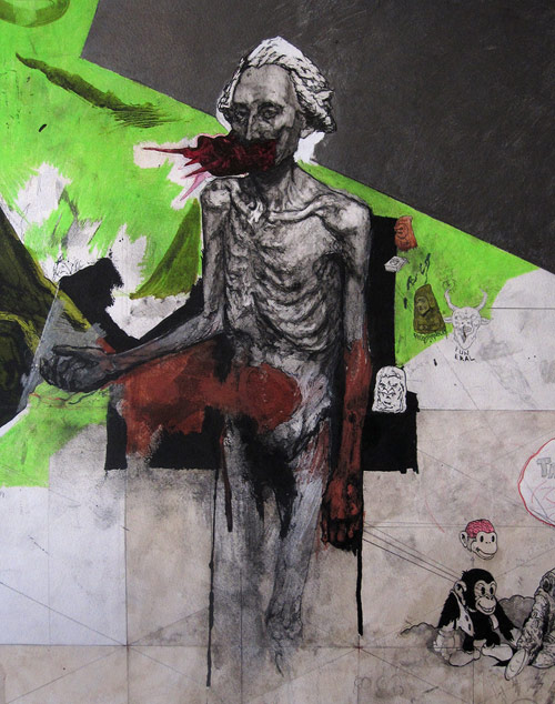 Drawings by artist Nathan Menglesis