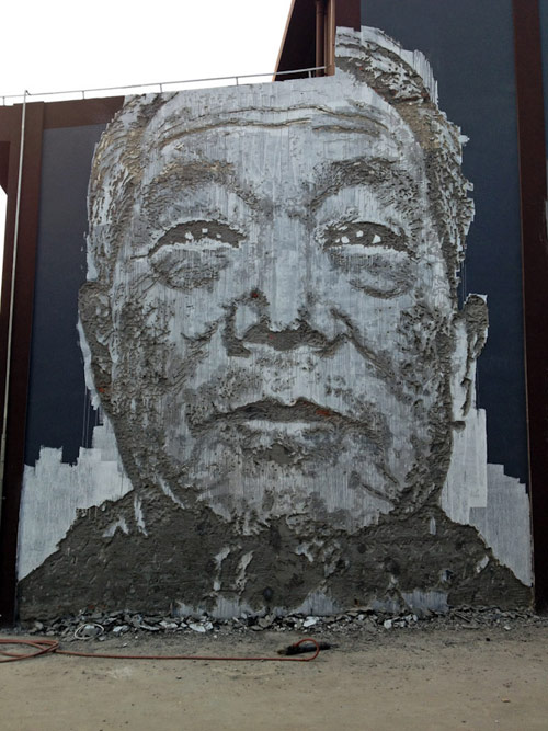 Street artist Vhils Alexandre Farto