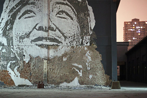 Street artist Vhils Alexandre Farto