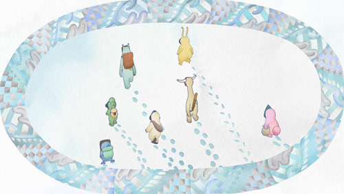 Halfway an animation by Overture music by Rayons