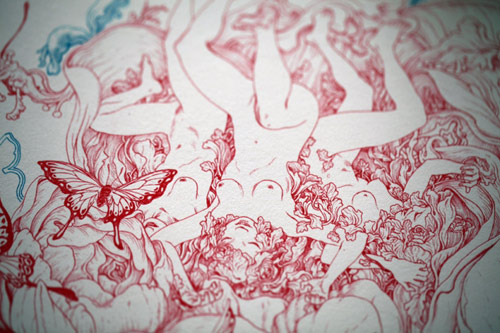 Drawings and paintings by artist James Jean