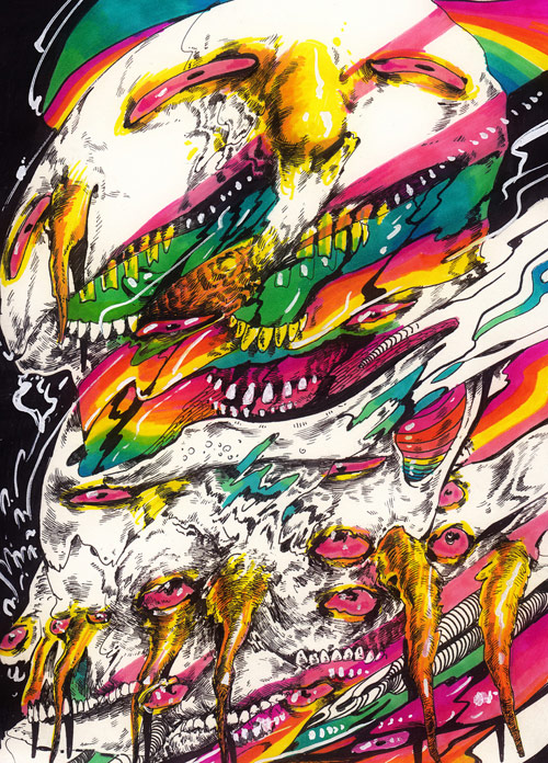 Drawings by artist Jared Africa