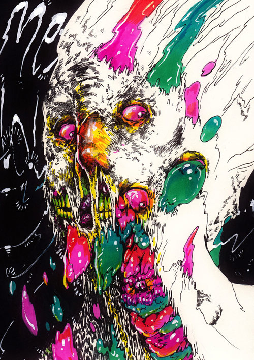 Drawings by artist Jared Africa