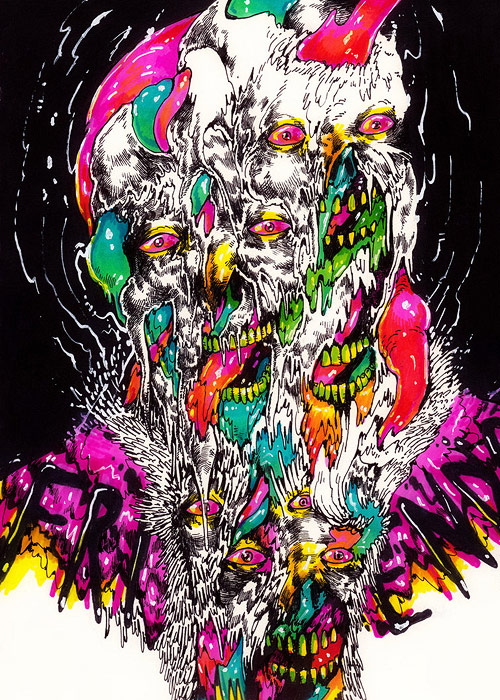 Drawings by artist Jared Africa