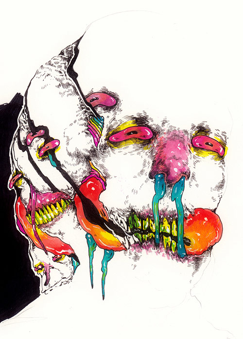 Drawings by artist Jared Africa