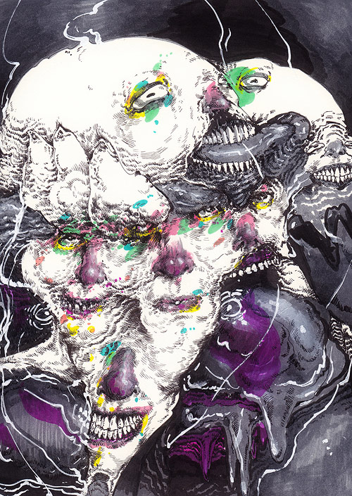 Drawings by artist Jared Africa