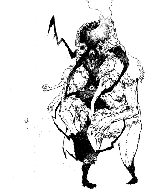 Drawings by artist Jared Africa