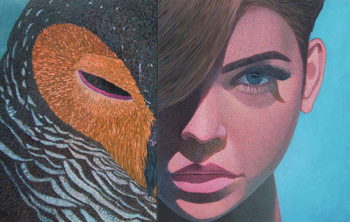 Conscience of Quills new paintings by artist painter Kevin Chupik