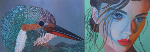 Conscience of Quills new paintings by artist painter Kevin Chupik