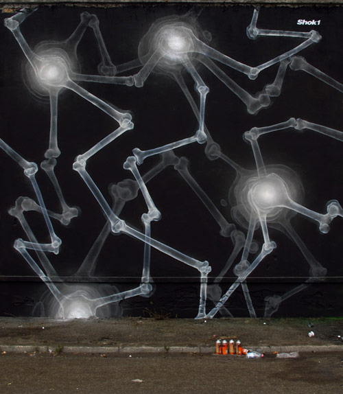 SHOK-1 x-ray graffiti