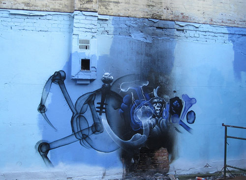 SHOK-1 x-ray graffiti