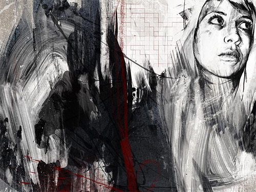 Artist Russ Mills Byroglyphics