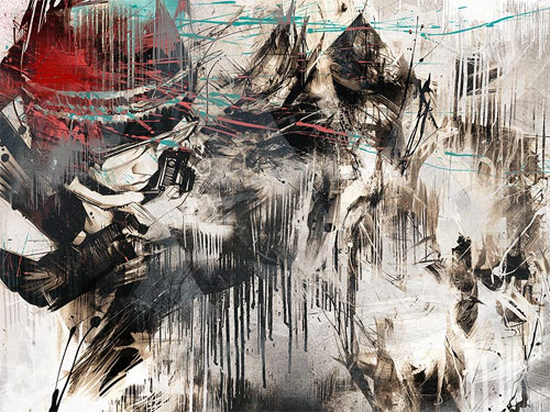 Artist Russ Mills Byroglyphics