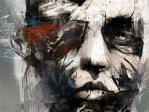 Artist Russ Mills Byroglyphics
