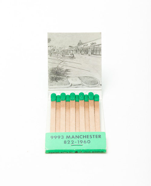 Google Street view match books by artist Krista Charles