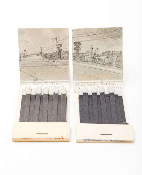 Google Street view match books by artist Krista Charles