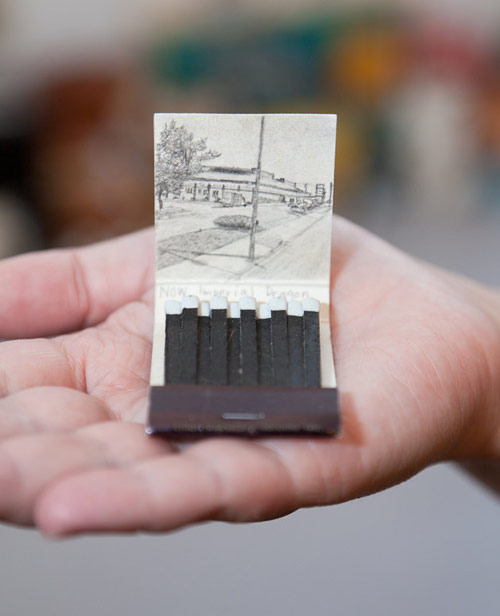 Google Street view match books by artist Krista Charles