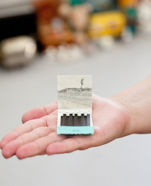 Google Street view match books by artist Krista Charles