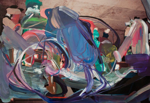 Paintings on photographs by Joshua Dildine