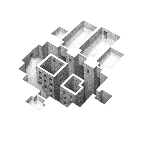 Drawings by artist Mathew Borrett