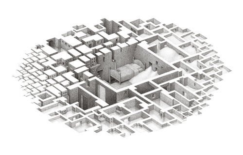 Drawings by artist Mathew Borrett