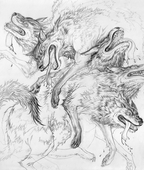 Drawings and paintings by artist Stephanie Brown