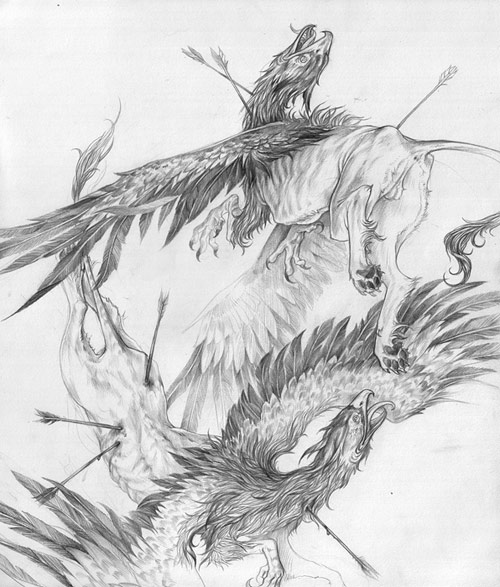 Drawings and paintings by artist Stephanie Brown