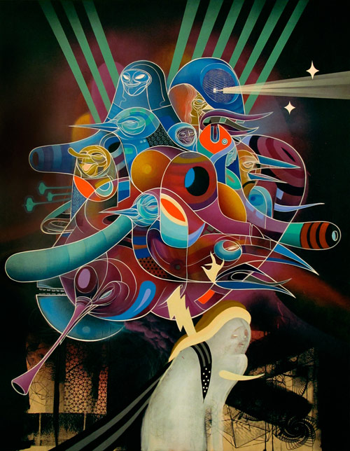 Artist painter Doze Green paintings