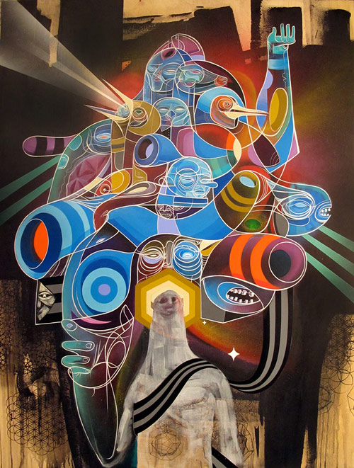 Artist painter Doze Green paintings