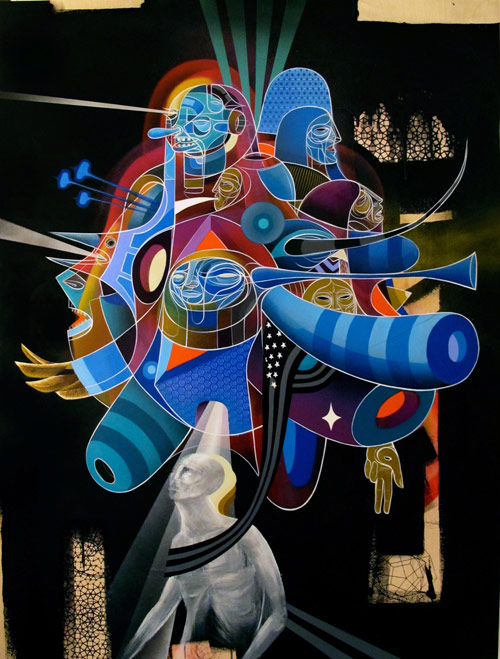 Artist painter Doze Green paintings