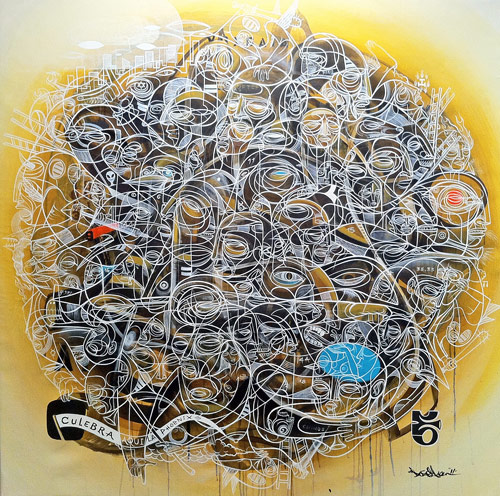 Artist painter Doze Green paintings