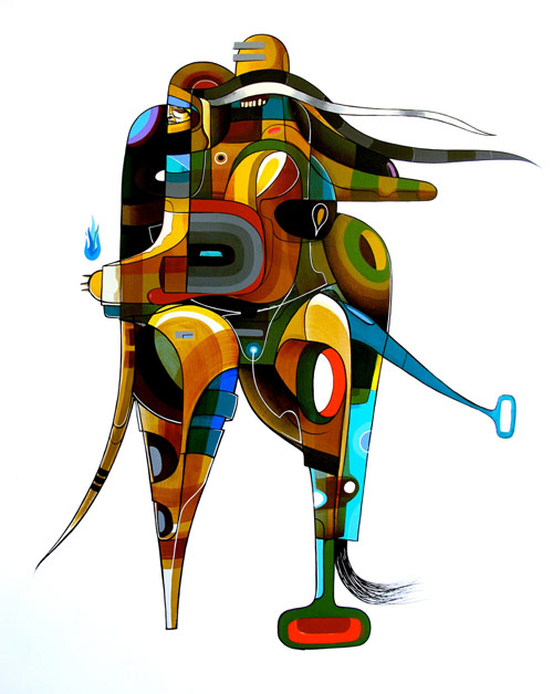 Artist painter Doze Green paintings