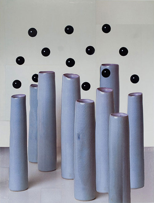 Collages by artist Nicole Wermers