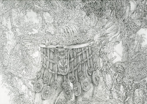 Drawings and paintings by artist Ben Blatt