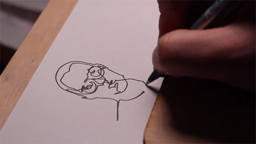 Blind Self Portrait Drawing Machine by Matt Mets and Kyle McDonald