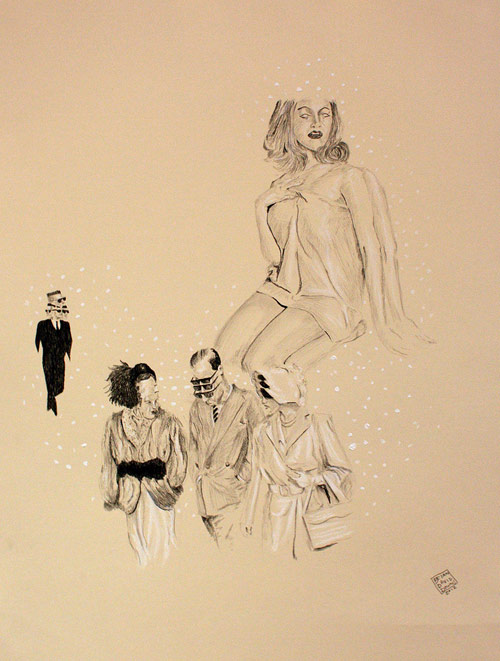 Drawings by artist Brian Downs