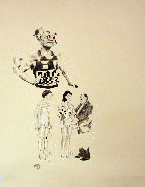 Drawings by artist Brian Downs