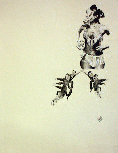 Drawings by artist Brian Downs