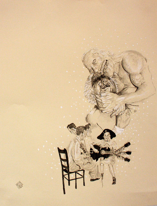 Drawings by artist Brian Downs