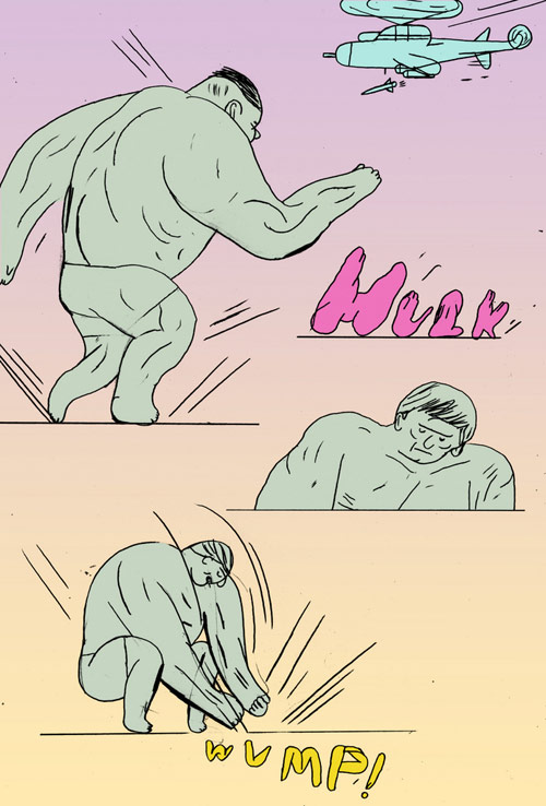 Drawings by artist Jon Boam