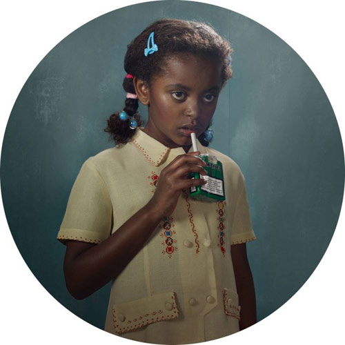 Smoking Kids portraits by photographer Frieke Janssens